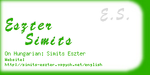 eszter simits business card